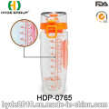 2016 New Product Portable Plastic Fruit Infuser Water Bottle, Tritan Fruit Infusion Drink Bottle (HDP-0765)